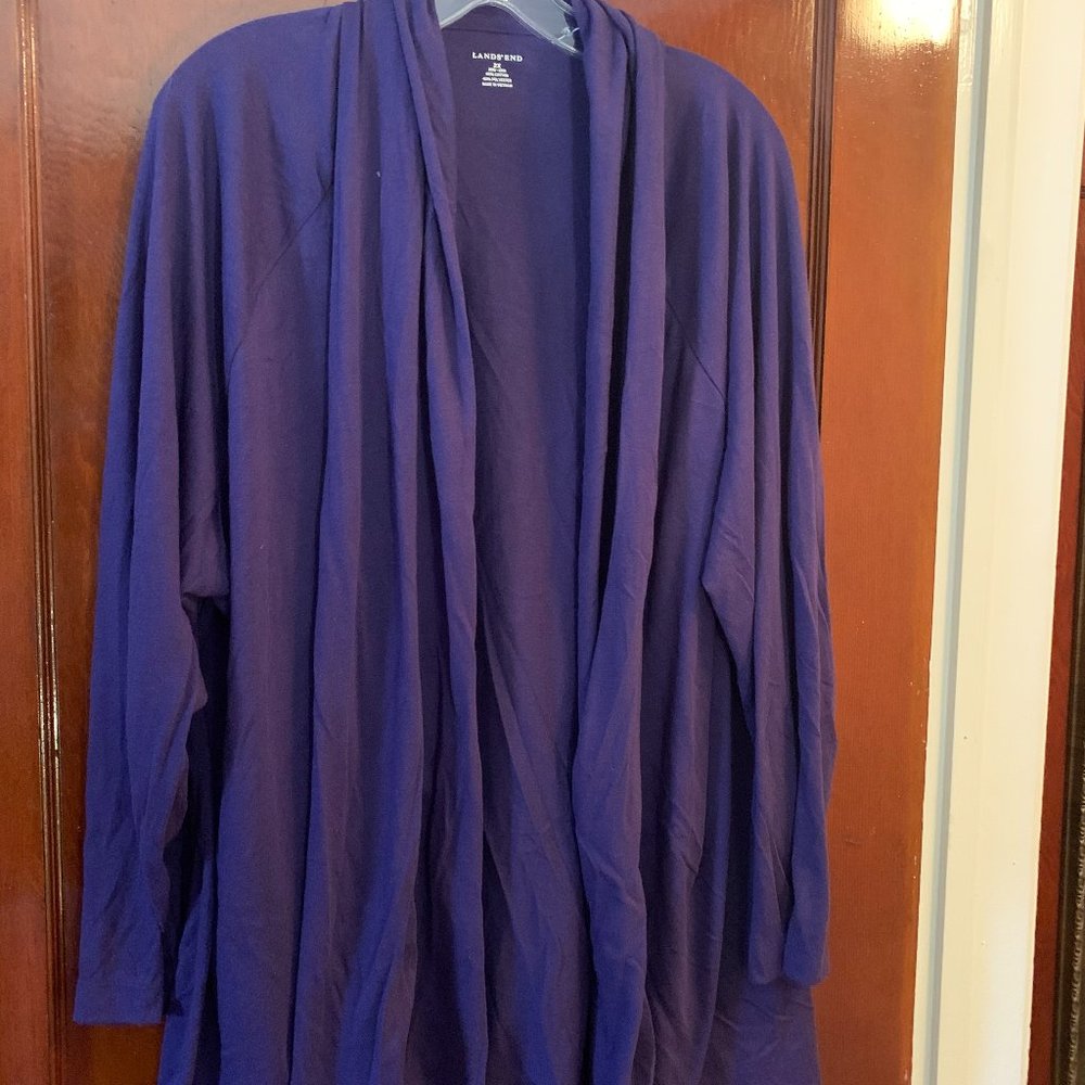 Lands' End Drape Open Sweater